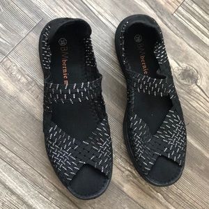 BMbernie mev. Black shoes with silver detail